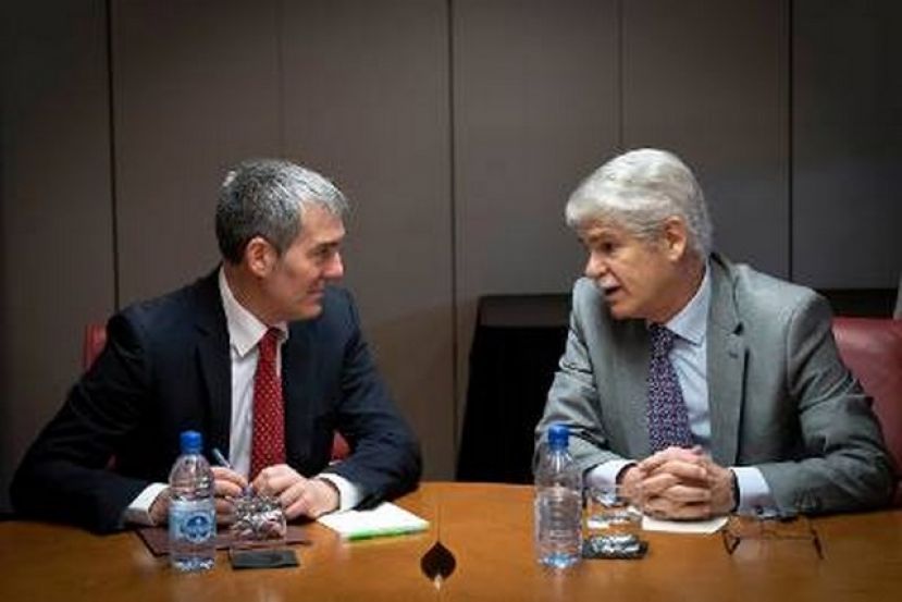 Reuni&oacute;n Clavijo y Alfonso Dastis, Ministro de Asuntos Exteriores y de Cooperaci&oacute;n