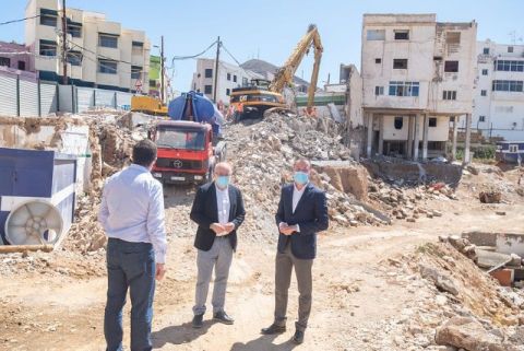 Derribo de dos edificaciones en Gáldar para construir 190 plazas de aparcamiento