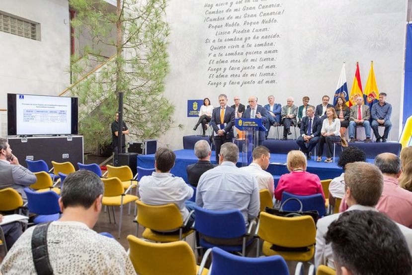 El Cabildo de Gran Canaria tendr&aacute; un presupuesto de 855 millones de euros en 2018 con un aumento de 152 millones, un 22 % m&aacute;s