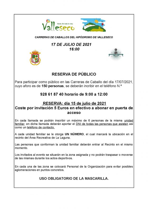 La temporada de carreras de caballos de Valleseco vuelve este s&aacute;bado