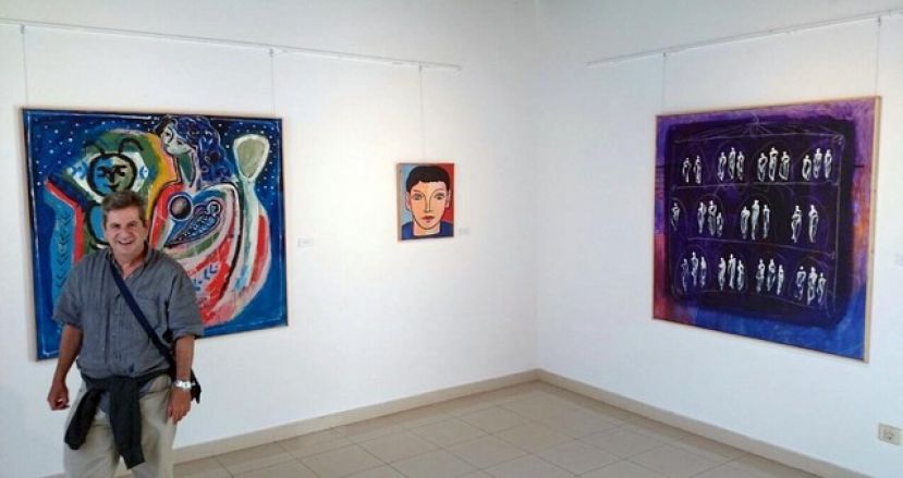 El pintor Jerónimo Maldonado muestra en Firgas su serie ‘La isla de los sueños’