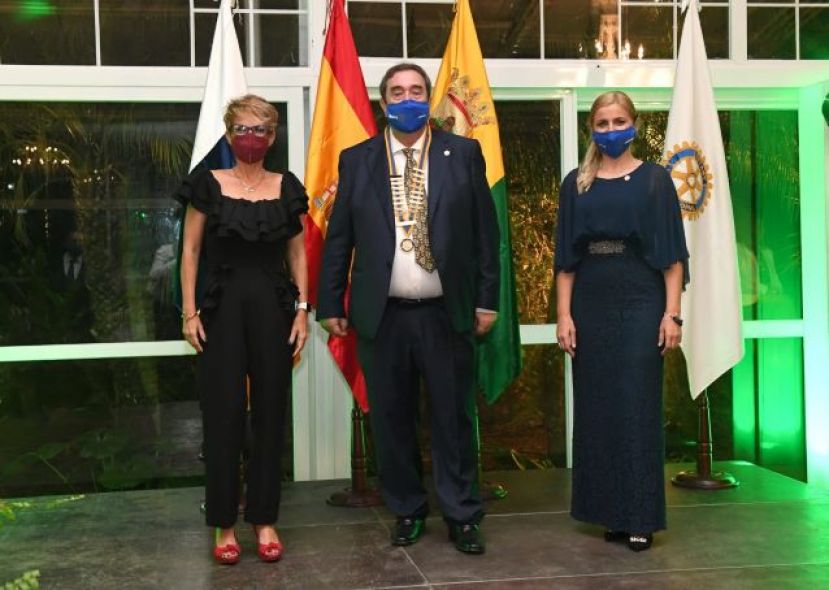 Se celebr&oacute; el Cambio de Presidencia A&ntilde;o 2021-2022, en el Club Rotario de Arucas
