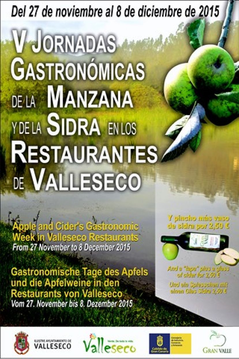 Valleseco: V Jornadas Gastron&oacute;micas de la Manzana y la Sidra