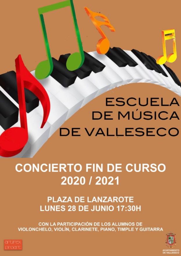 Concierto final de curso de la Escuela de M&uacute;sica de Valleseco
