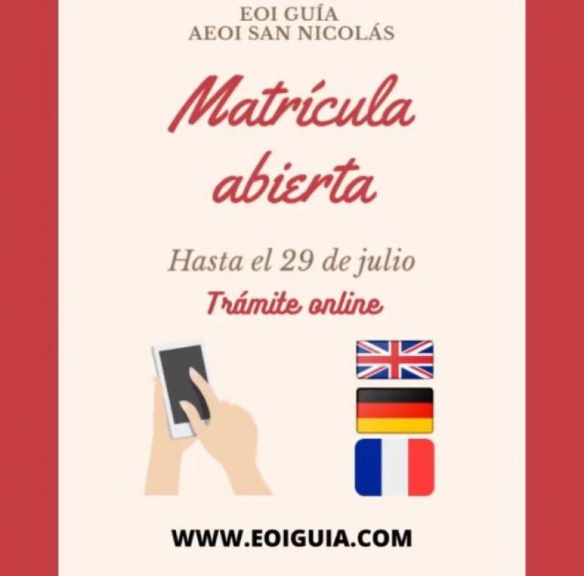 Gu&iacute;a: Matr&iacute;cula abierta en la Escuela Oficial de Idiomas para el curso 2020-2021