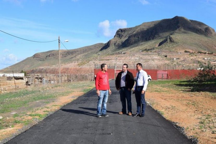 Gáldar: Concluyen las obras del acceso a la cancha de Piso Firme