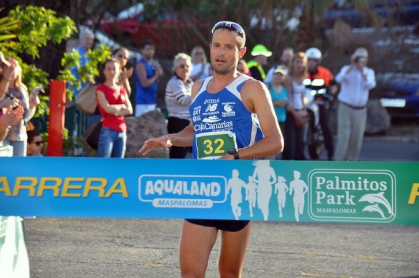 Saúl Castro, medalla de oro en la primera carrera del barranco de Palmitos