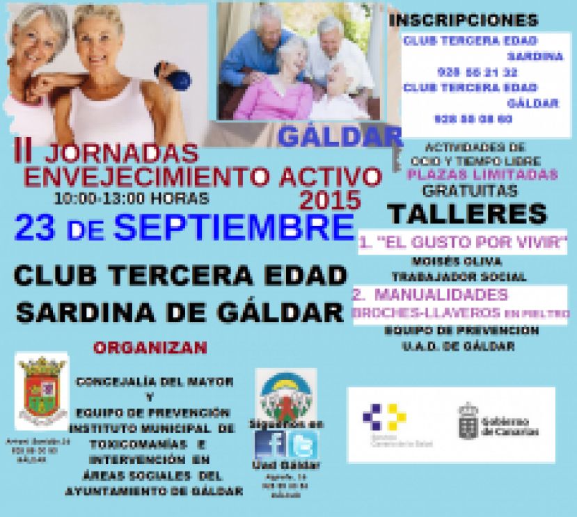 Gáldar convoca las II Jornadas de Envejecimiento Activo