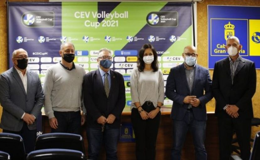 Presentación de la CEV Volleyball Cup en el Centro Insular de Deportes