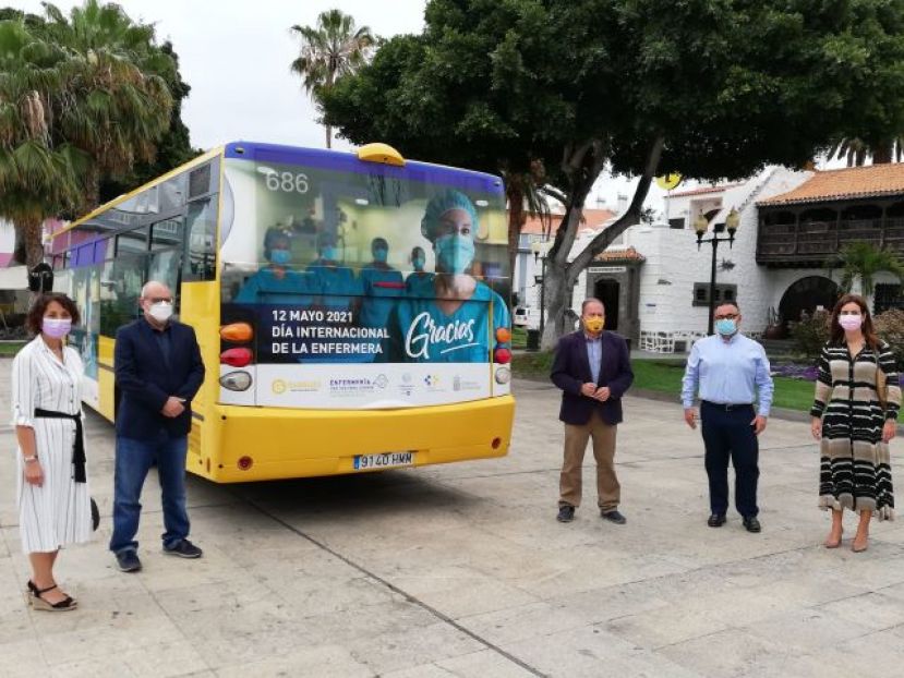 Guaguas municipales en homenaje al D&iacute;a Internacional de la Enfermer&iacute;a