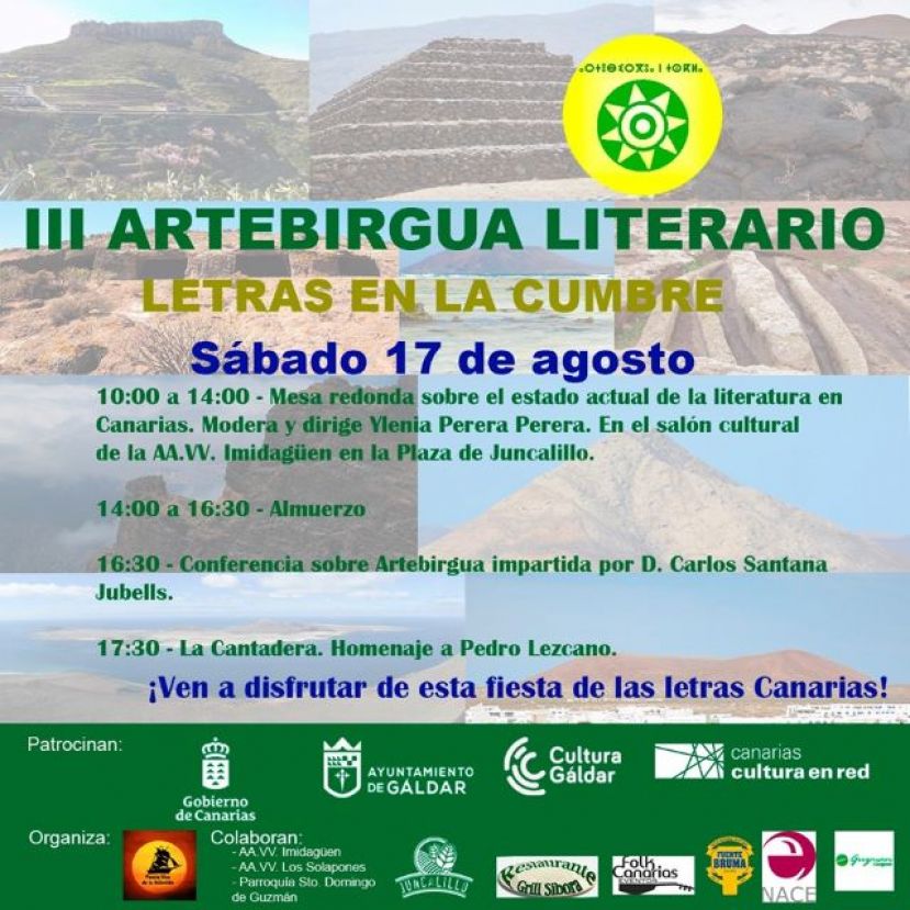 G&aacute;ldar: El Artebirgua literario 2019, a la memoria de Don Sebasti&aacute;n Monz&oacute;n Su&aacute;rez