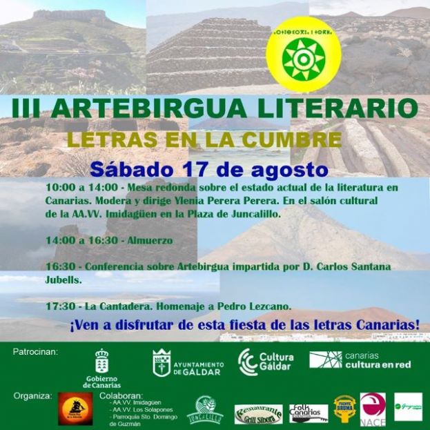 G&aacute;ldar: El Artebirgua literario 2019, a la memoria de Don Sebasti&aacute;n Monz&oacute;n Su&aacute;rez