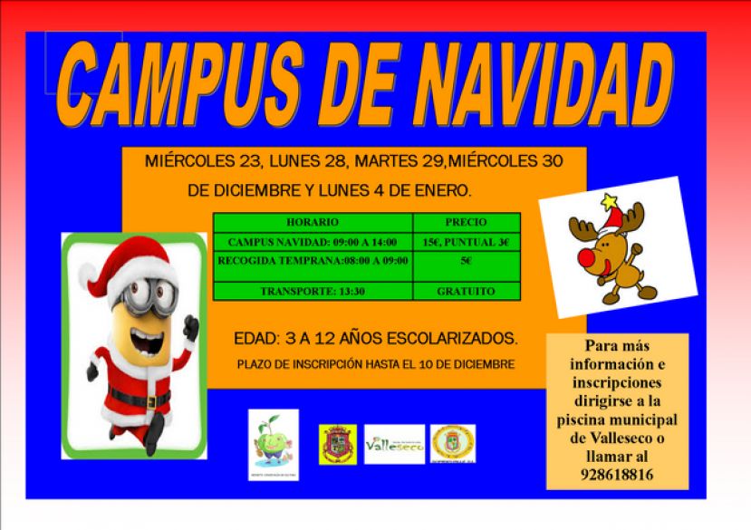 Valleseco: Abierta las inscripciones del Campus Navide&ntilde;o