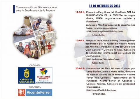 G&aacute;ldar: Lectura del manifiesto por la erradicaci&oacute;n de la pobreza