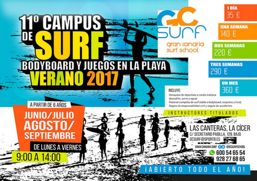 Gran Canaria Surf School les presenta el XI Campus de Surf de verano
