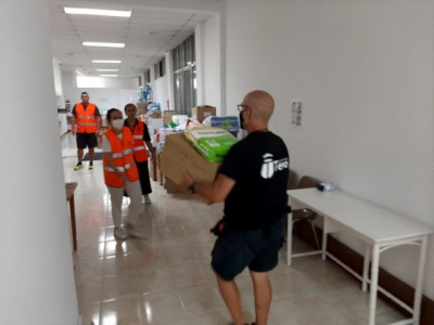 Teror envía a La Palma 7 toneladas de alimentos y material para animales