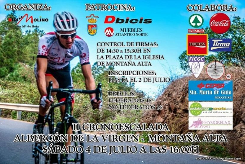 Este sábado se disputa la 2ª Cronoescalada  Albercón de La Virgen-Montaña Alta