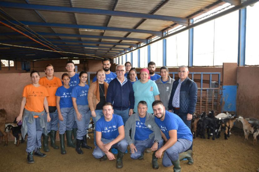 Vacunar 200 baifas en dos horas, reto superado por los estudiantes de la Escuela de Ganader&iacute;a y Pastoreo de Gran Canaria