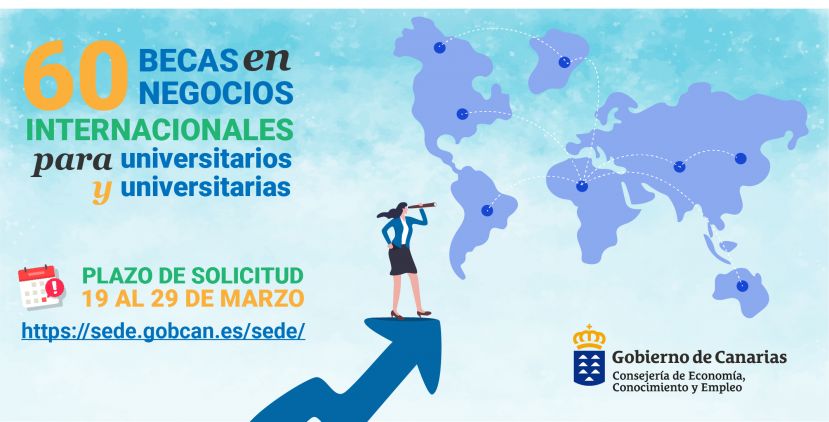 La Consejería de Economía convoca 60 becas en negocios internacionales para personas universitarias