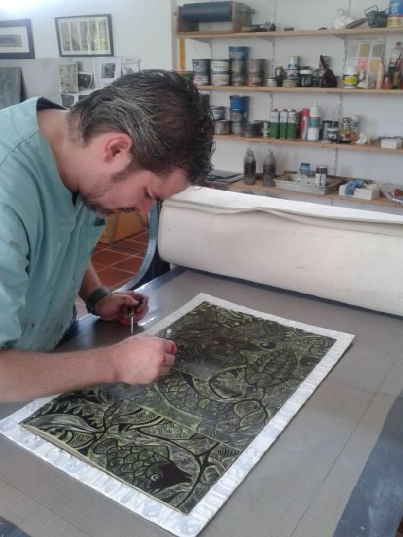 &lsquo;LEIKO&rsquo; REPITE EN EL TALLER DE GRABADO DEL CABILDO SU CURSO TE&Oacute;RICO PR&Aacute;CTICO ALREDEDOR DE PROPUESTAS DE EXPERIMENTACI&Oacute;N CON EL RELIEVE