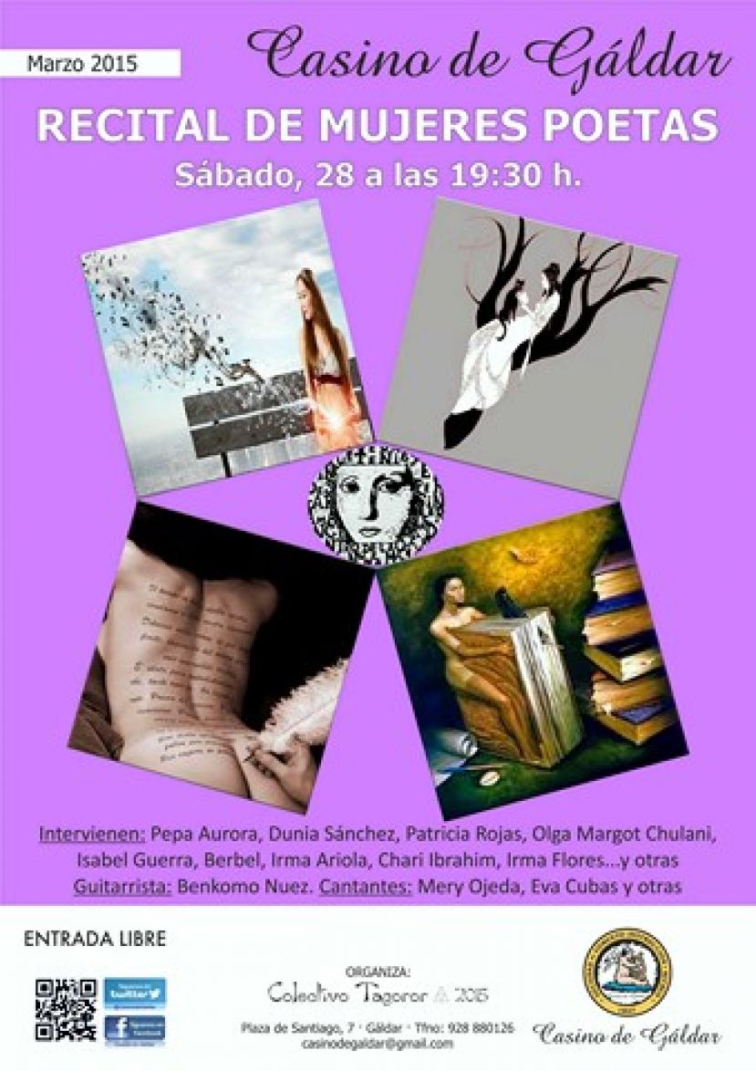 Gáldar: Recital de Mujeres Poetas en el Casino