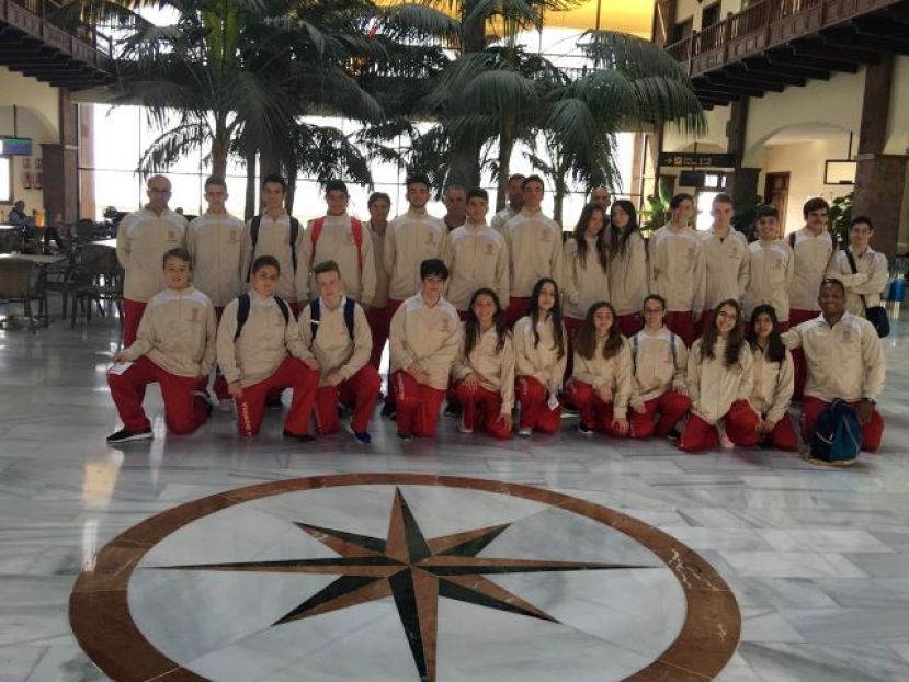 Jóvenes deportistas gomeros participan en los campeonatos de Canarias