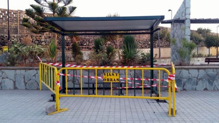 G&aacute;ldar: Nueva marquesina a los escolares de Punta de G&aacute;ldar