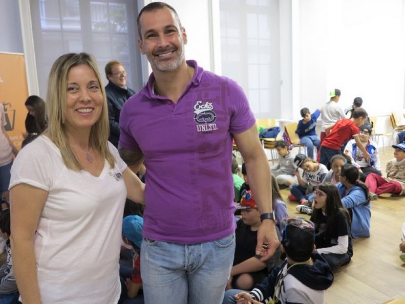 Los ni&ntilde;os y ni&ntilde;as disfrutan del rap y el hip-hop en la Biblioteca Insular