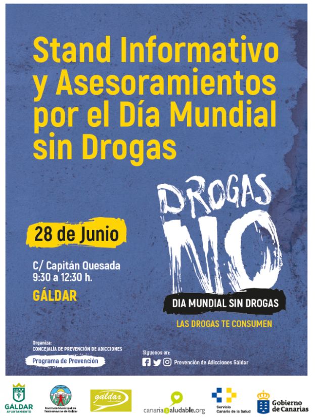 G&aacute;ldar se suma con un stand informativo al D&iacute;a Mundial sin Drogas