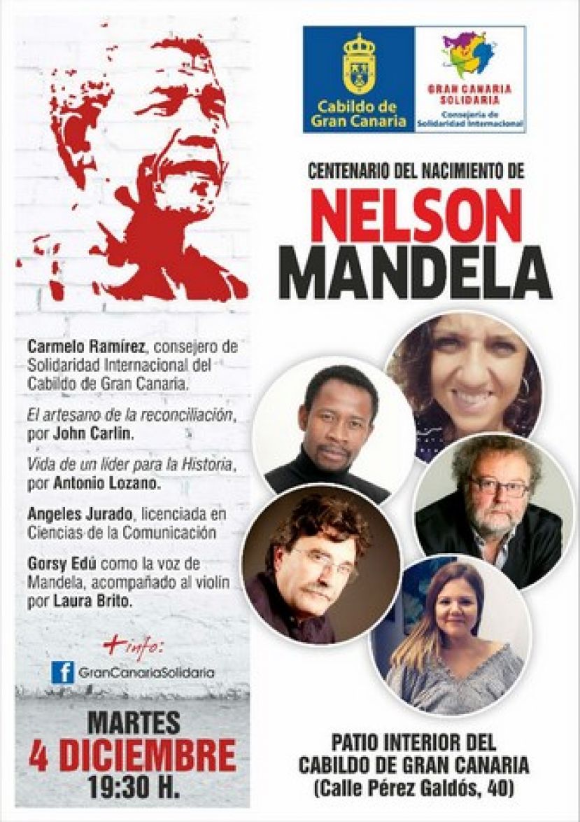 John Carlin, autor del libro en el que se bas&oacute; &lsquo;Invictus&rsquo;, celebra en el Cabildo el centenario del nacimiento de Mandela