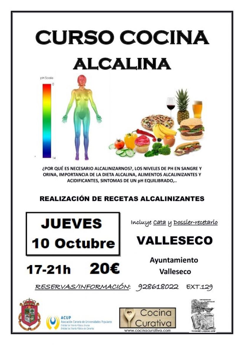 Aprende los secretos de la alimentaci&oacute;n alcalina en Valleseco