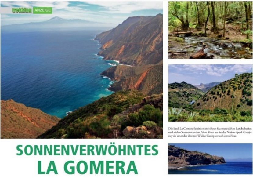 La revista &lsquo;Trekking&rsquo; muestra La Gomera a m&aacute;s de 4 millones de lectores en Europa
