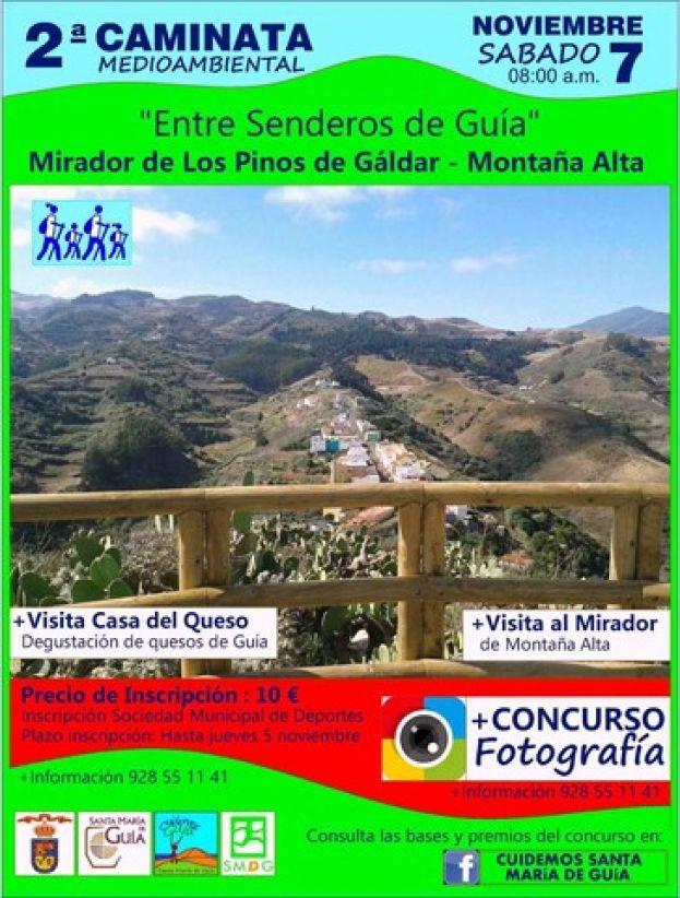 &Uacute;ltimas plazas para la 2&ordf; Caminata Medioambiental &ldquo;Entre Senderos de Gu&iacute;a&rdquo;