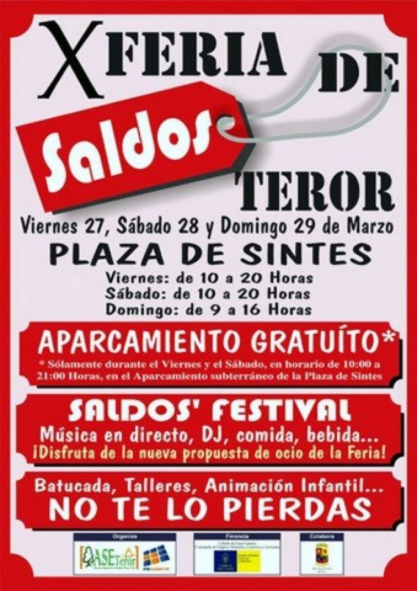 Teror inaugura mañana viernes la 10ª Feria de Saldos en la Plaza de Sintes