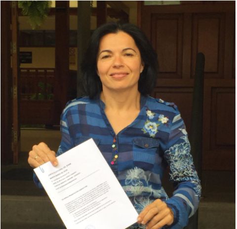 Isabel Santiago registra la candidatura de NC para las elecciones de Mayo en Mogán