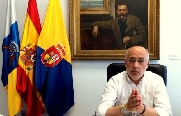 Visita oficial del presidente del Cabildo de Gran Canaria a Santa Lucía
