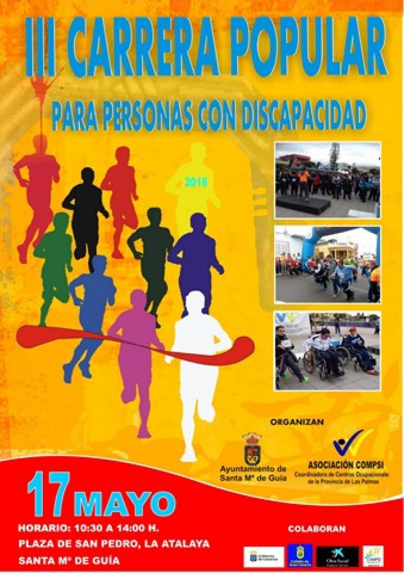 Guía: Mañana martes, III Carrera Popular para Personas con Discapacidad