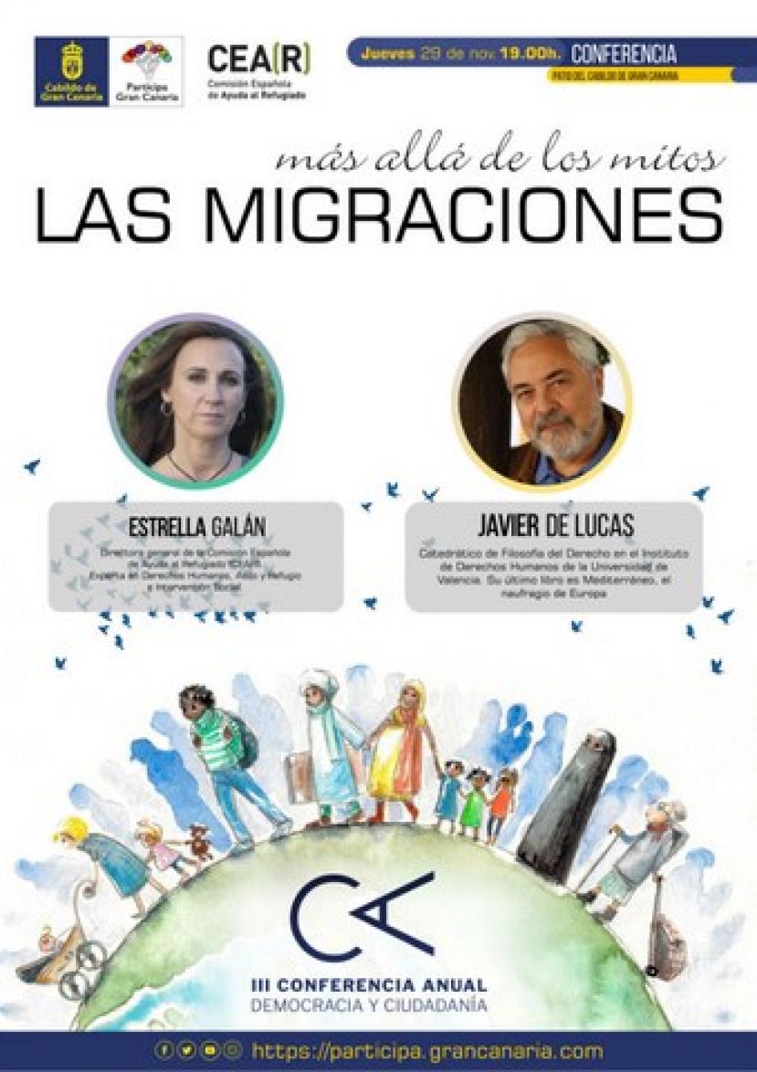 El Cabildo y la Comisi&oacute;n Espa&ntilde;ola de Ayuda al Refugiado organizan una conferencia para erradicar falsos mitos sobre las migraciones