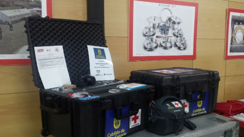 El Cabildo dona tecnología para evaluar los desastres ‘in situ’  a la Cruz Roja