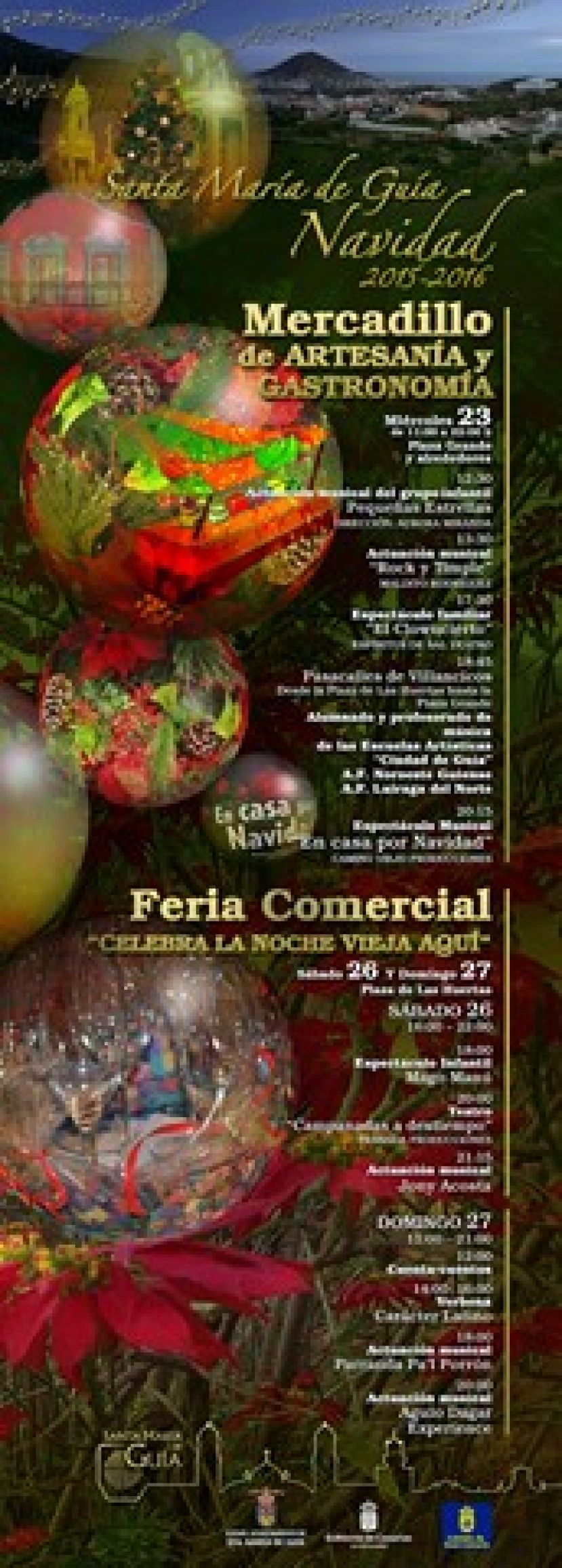 “Celebra la Noche Vieja con nosotros en Santa María de Guía”