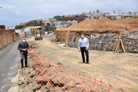 Avanzan las obras de mejora del acceso a Lomo San Ant&oacute;n