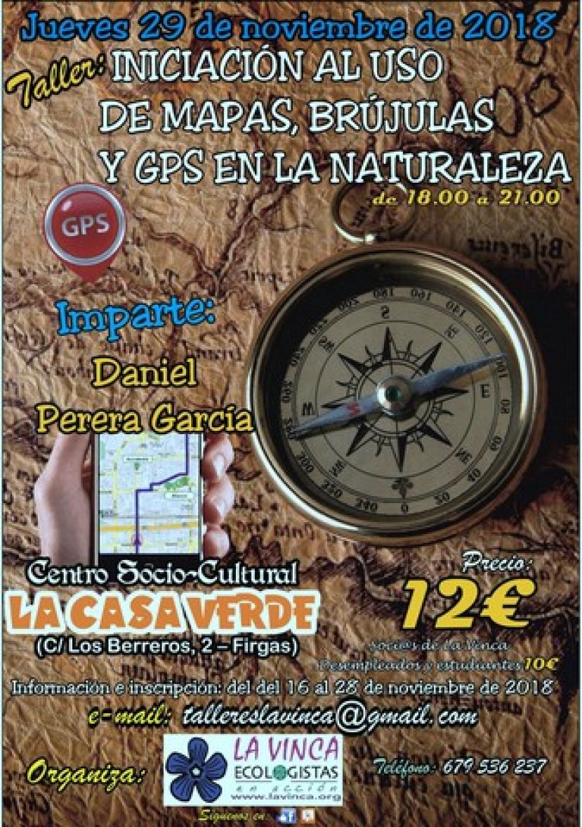 Firgas: Taller &ldquo;Iniciaci&oacute;n al uso de mapas, br&uacute;julas y GPS en la naturaleza"