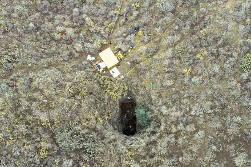 La bajada a la Sima de Jinámar abre el camino al primer sondeo arqueológico
