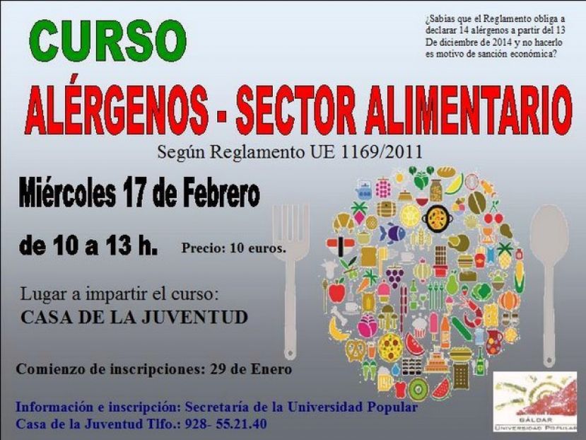 Abierta la matr&iacute;cula de varios Cursos de la Universidad Popular de G&aacute;ldar