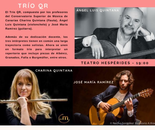 Gu&iacute;a: El Tr&iacute;o QR este s&aacute;bado en el XXVI Encuentro Internacional de Guitarra Cl&aacute;sica