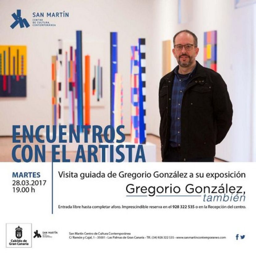El artista Gregorio Gonz&aacute;lez ofrece una visita guiada a su exposici&oacute;n en San Mart&iacute;n