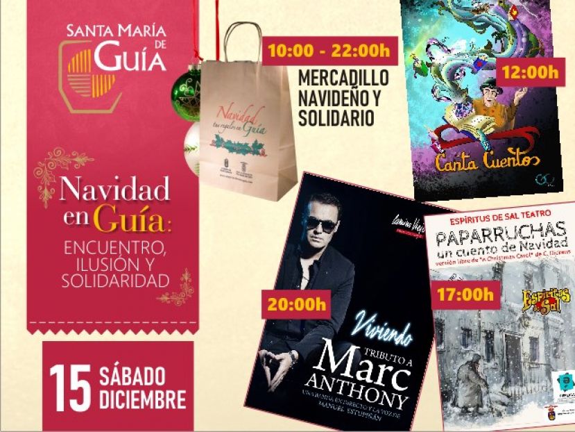 Guía: Mercadillo Navideño de Regalos y Gastronomía y Concierto ‘Tributo a Marc Anthony’