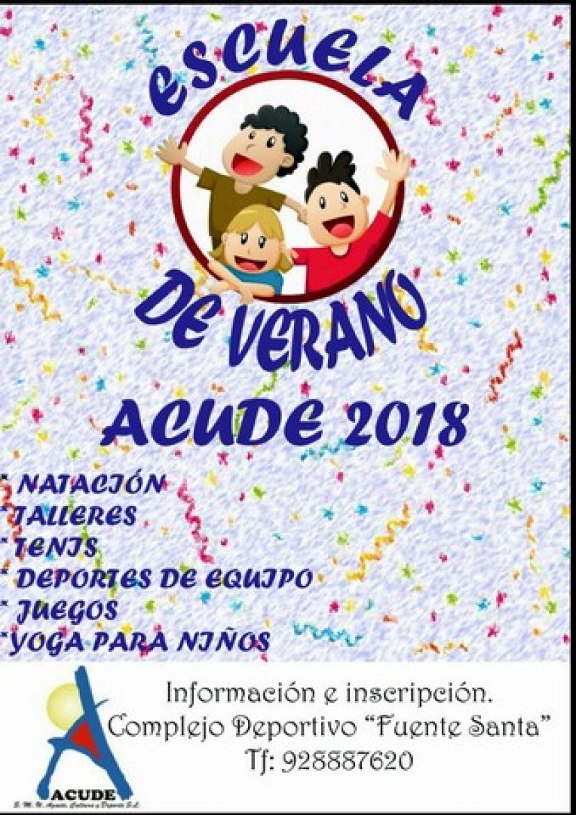 Agaete: Últimos días de inscripción para la Escuela de Verano 2018 de ACUDE