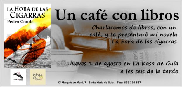 Gu&iacute;a: Pedro Conde presenta su &uacute;ltimo libro titulado &lsquo;La hora de las cigarras&rsquo;