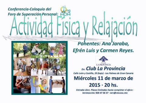 Foro Superación Personal: &quot;Actividad Física y Relajación&quot;